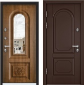 Дверь входная SNEGIR 45 PP OS45-03 (RAL 8017 коричневый) S45-03 1
